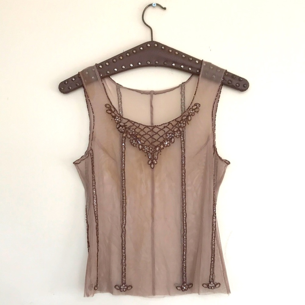 Fancy top with beads